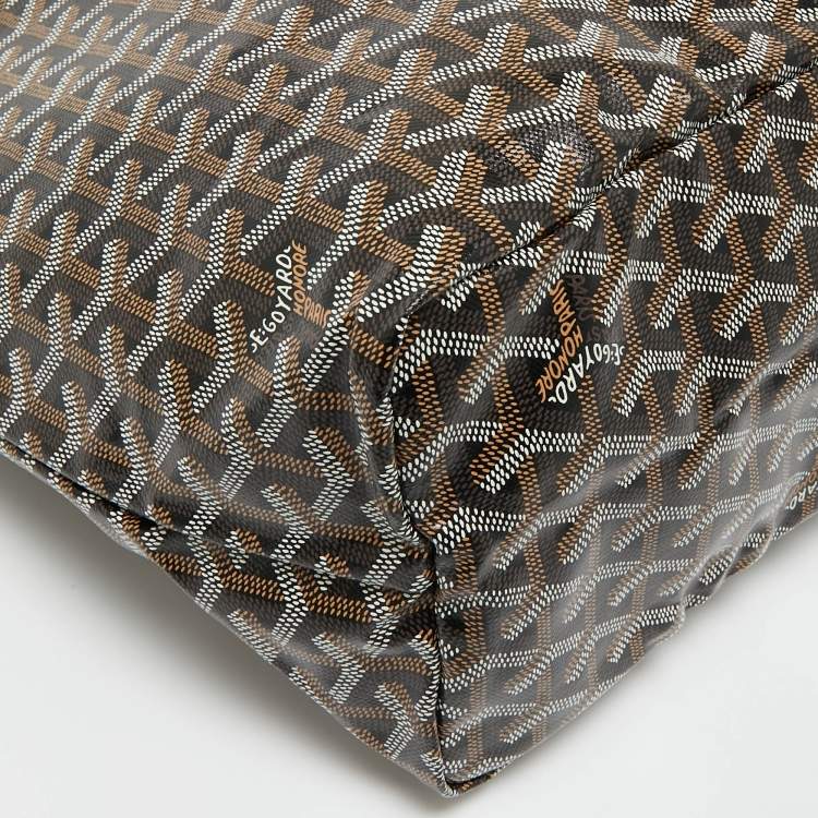 Pre Owned Goyard Brown Goyardine Coated Canvas and Leather Saint Louis PM Tote