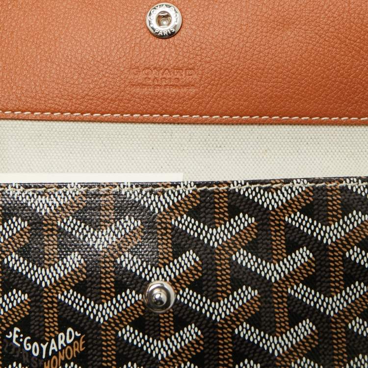 Pre Owned Goyard Brown Goyardine Coated Canvas and Leather Saint Louis PM Tote