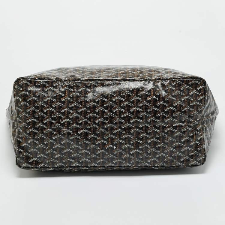 Pre Owned Goyard Brown Goyardine Coated Canvas and Leather Saint Louis GM Tote