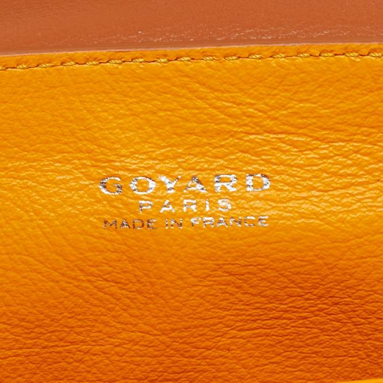 Pre Owned Goyard Brown Goyardine Coated Canvas and Leather Mini Saigon Top Handle Bag