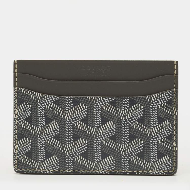 مملوكة مسبقًا محفظة بطاقات جويارد سان سولبيس جلد وكانفاس جوياردين مقوى بني