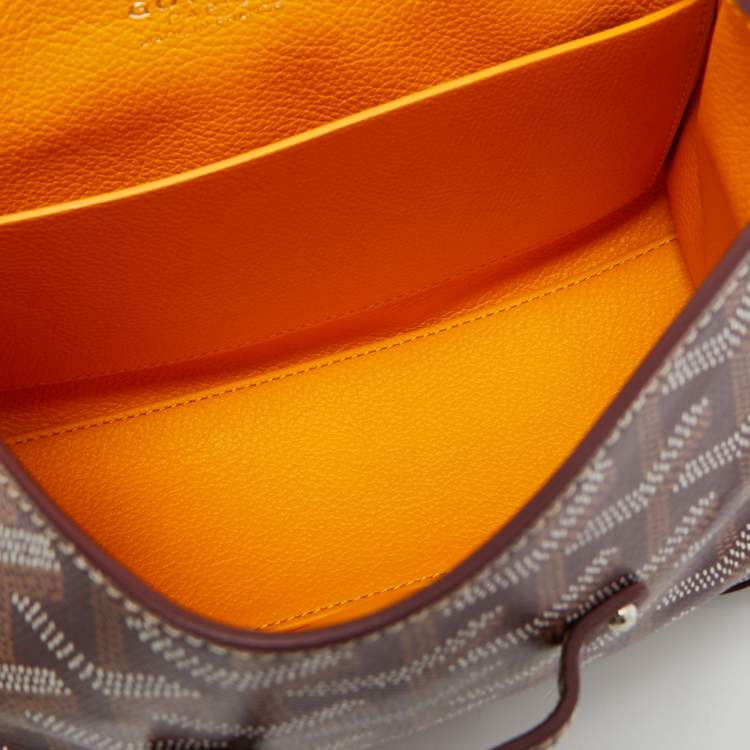 مملوكة مسبقًا Goyard Saigon Mini Burgundy Goyardine Coated Canvas and Leather Top Handle Bag