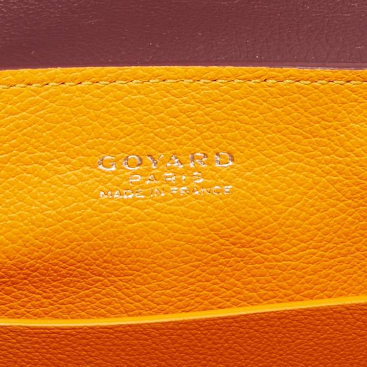 مملوكة مسبقًا Goyard Saigon Mini Burgundy Goyardine Coated Canvas and Leather Top Handle Bag