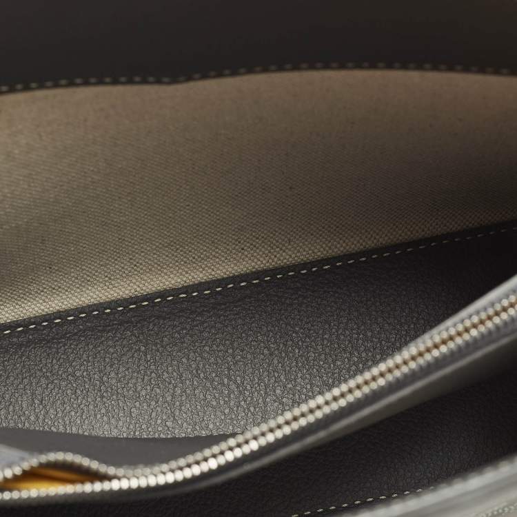 Pre Owned Goyard Rouette Structuré Mini Grey Goyardine Coated Canvas and Leather Crossbody Bag