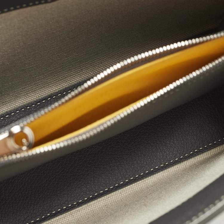 Pre Owned Goyard Rouette Structuré Mini Grey Goyardine Coated Canvas and Leather Crossbody Bag