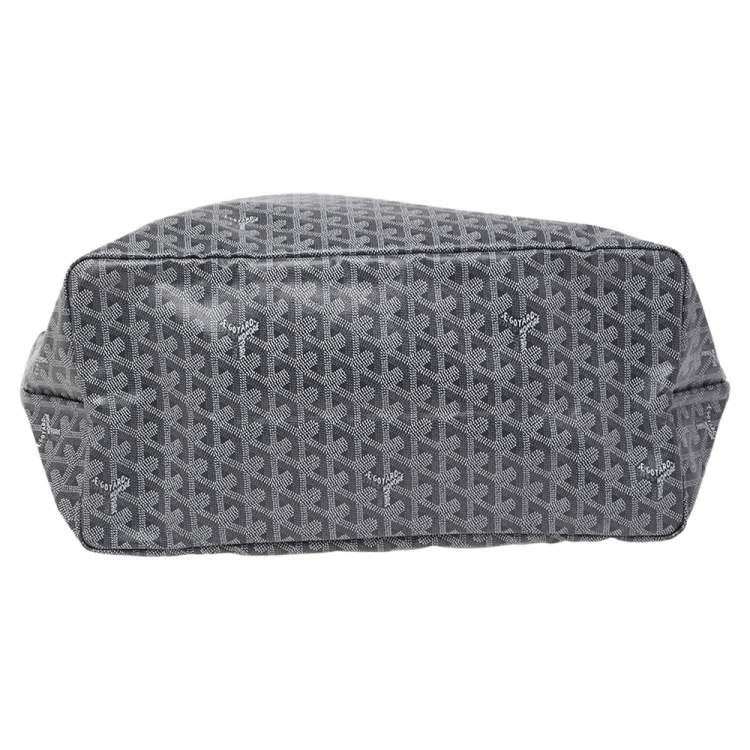 Pre Owned Goyard Grey Goyardine Coated Canvas St. Louis GM Tote