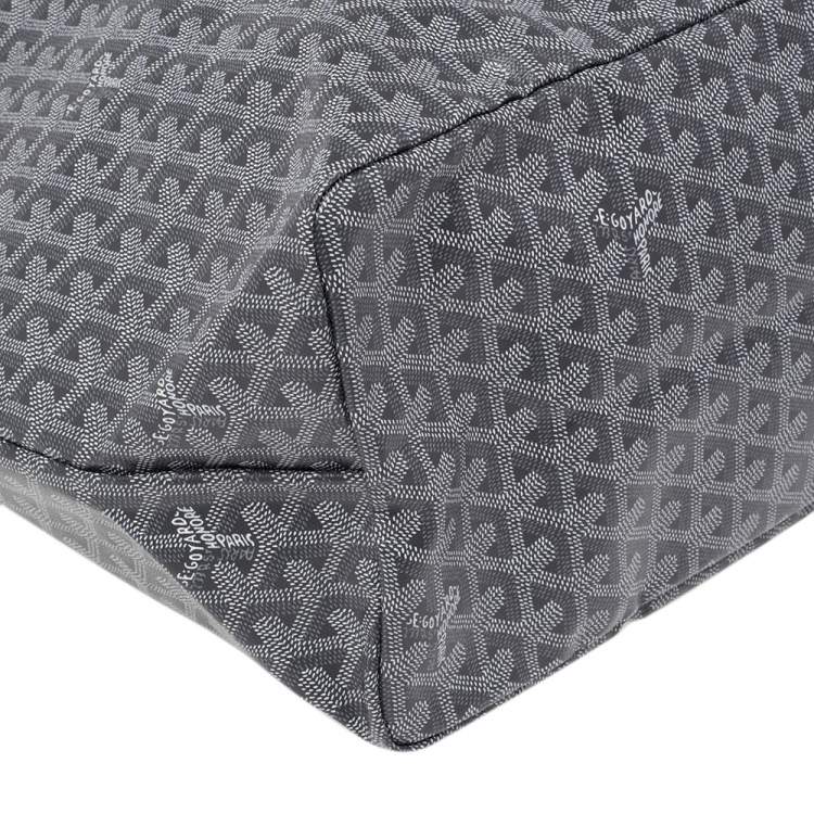 Pre Owned Goyard Grey Goyardine Coated Canvas St. Louis GM Tote