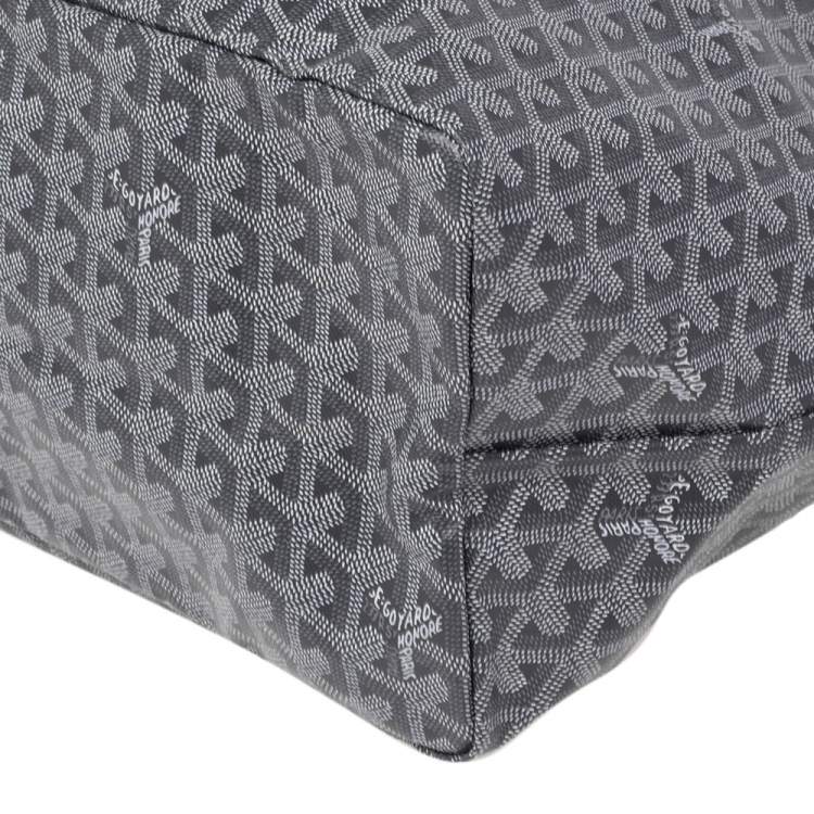 Pre Owned Goyard Grey Goyardine Coated Canvas St. Louis GM Tote