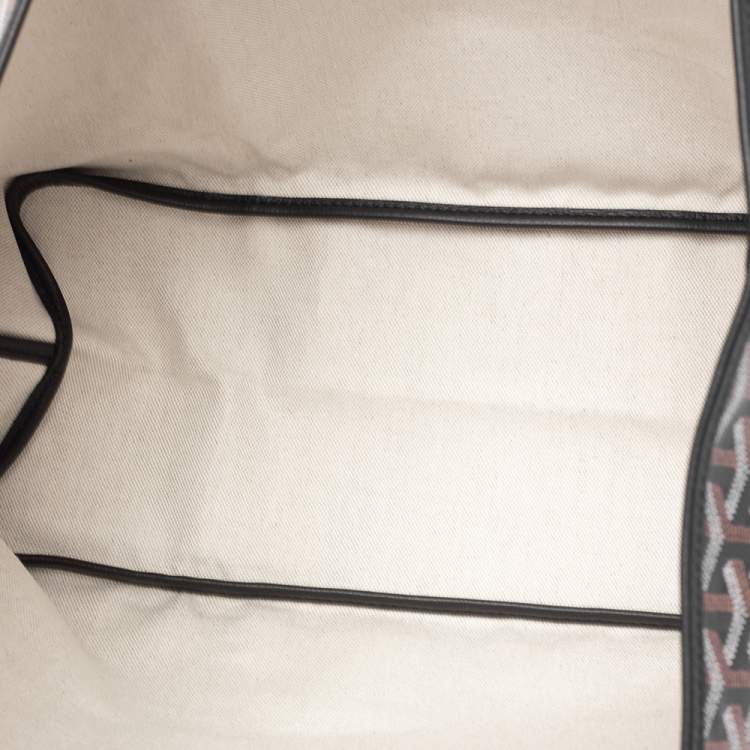 Pre Owned Goyard Black Goyardine Coated Canvas St. Louis PM Tote