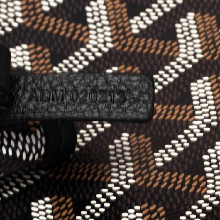 Pre Owned Goyard Black Goyardine Coated Canvas St. Louis PM Tote