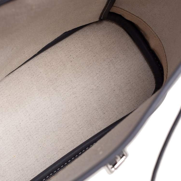 Pre Owned Goyard Grey Goyardine Coated Canvas And Leather Mini Alpin Backpack