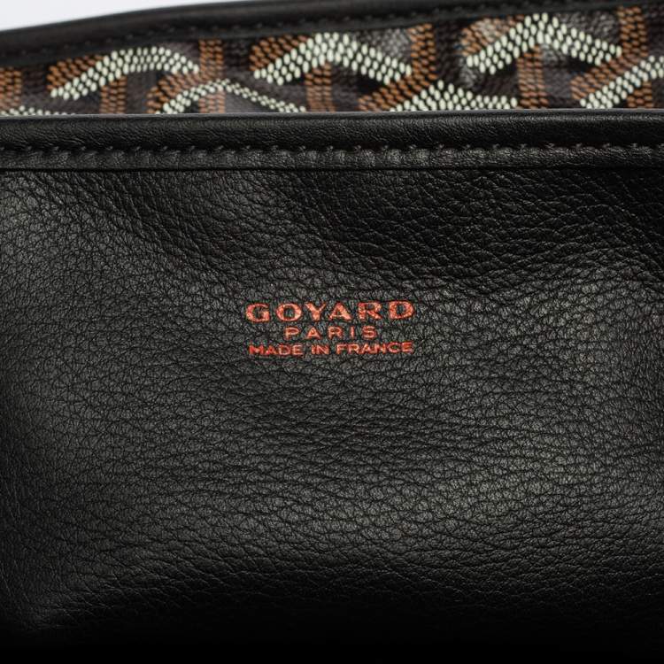 Pre Owned Goyard Black Goyardine Coated Canvas Anjou Mini Bag