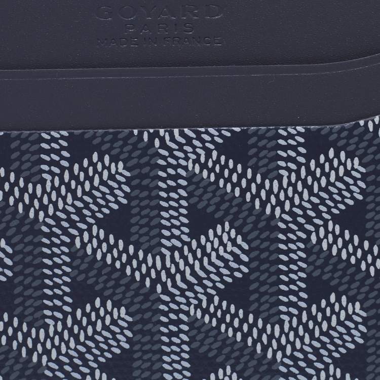 Pre Owned Goyard Grey Goyardine Coated Canvas and Leather Saint Sulpice Card Holder
