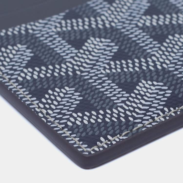 Pre Owned Goyard Grey Goyardine Coated Canvas and Leather Saint Sulpice Card Holder