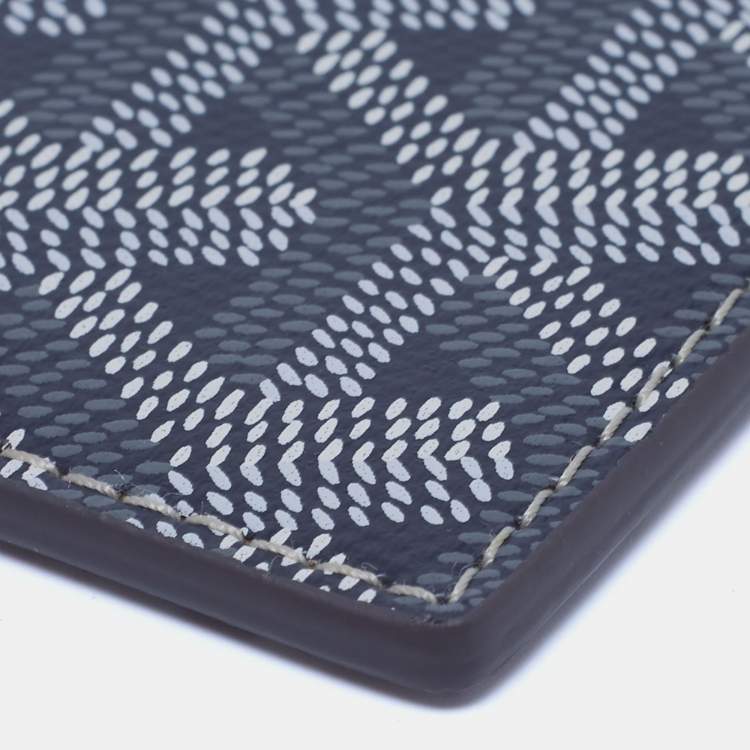 Pre Owned Goyard Grey Goyardine Coated Canvas and Leather Saint Sulpice Card Holder