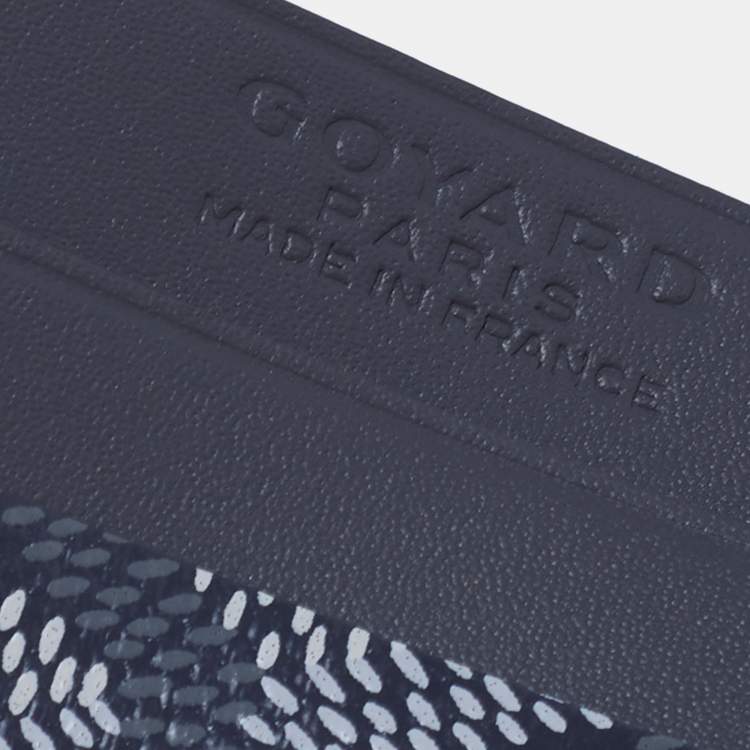Pre Owned Goyard Grey Goyardine Coated Canvas and Leather Saint Sulpice Card Holder