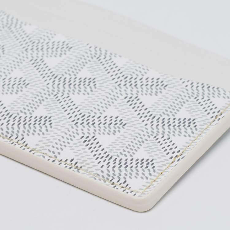 Pre Owned Goyard White Goyardine Coated Canvas and Leather Saint Sulpice Card Holder