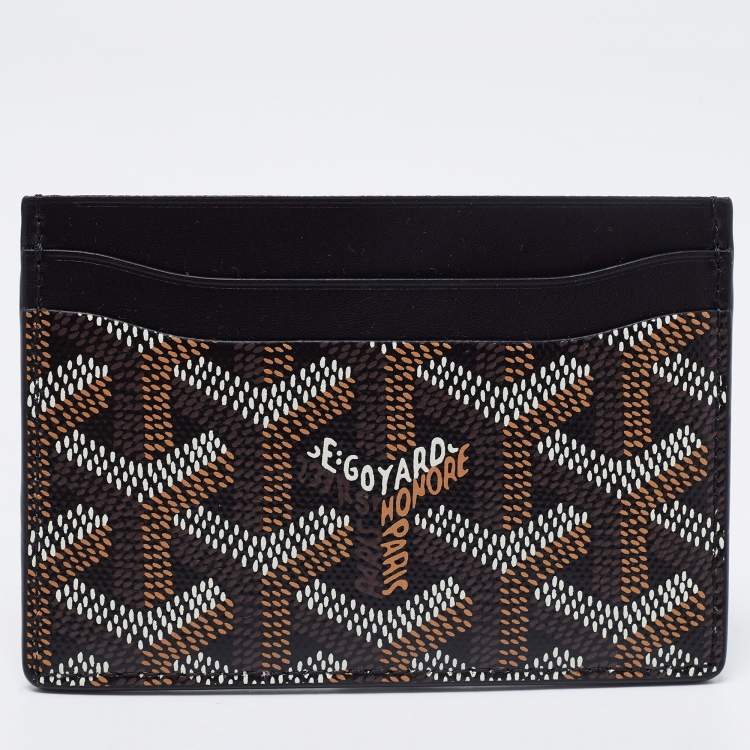 Goyard Black Goyardine Coated Canvas Saint-Sulpice Card Holder