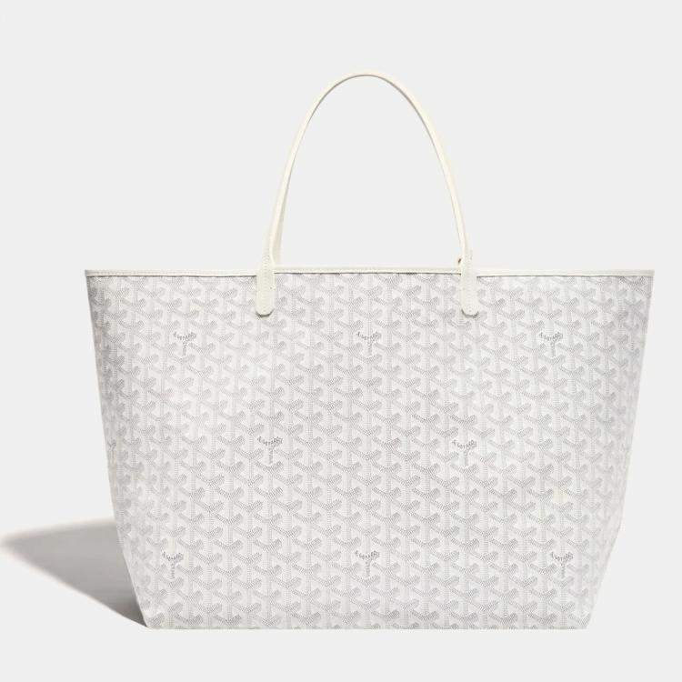 Saint Louis Goyard Saint-Louis GM shopping bag in gray and white Goyard  canvas and gray leather Grey Cloth ref.785469 - Joli Closet