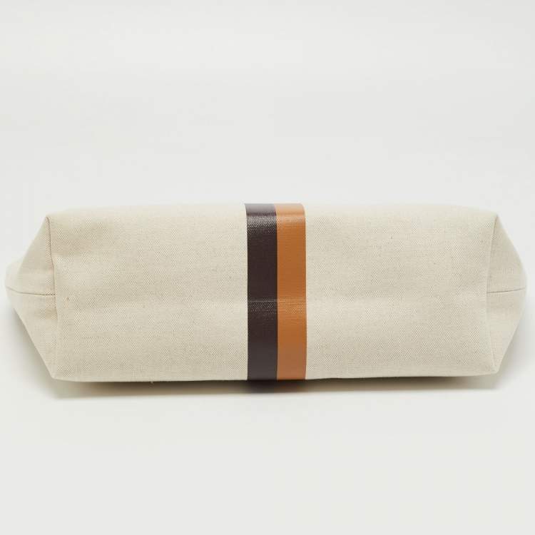 Pre Owned Goyard Cream Canvas Necessaire Organizer Pouch 