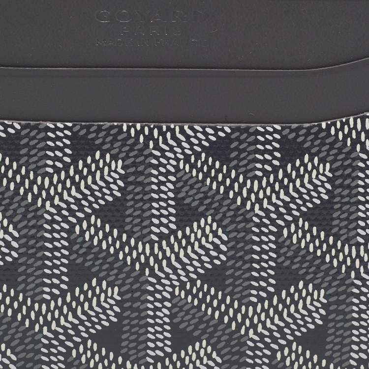 Pre Owned Goyard Grey Goyardine Coated Canvas and Leather Saint Sulpice Card Holder
