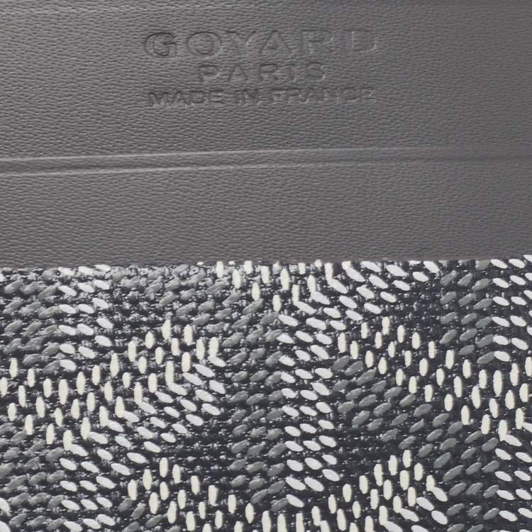Pre Owned Goyard Grey Goyardine Coated Canvas and Leather Saint Sulpice Card Holder