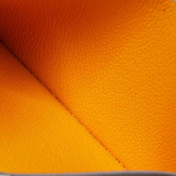 Goyard Orange Goyardine Coated Canvas and Leather Saint Sulpice Card Holder