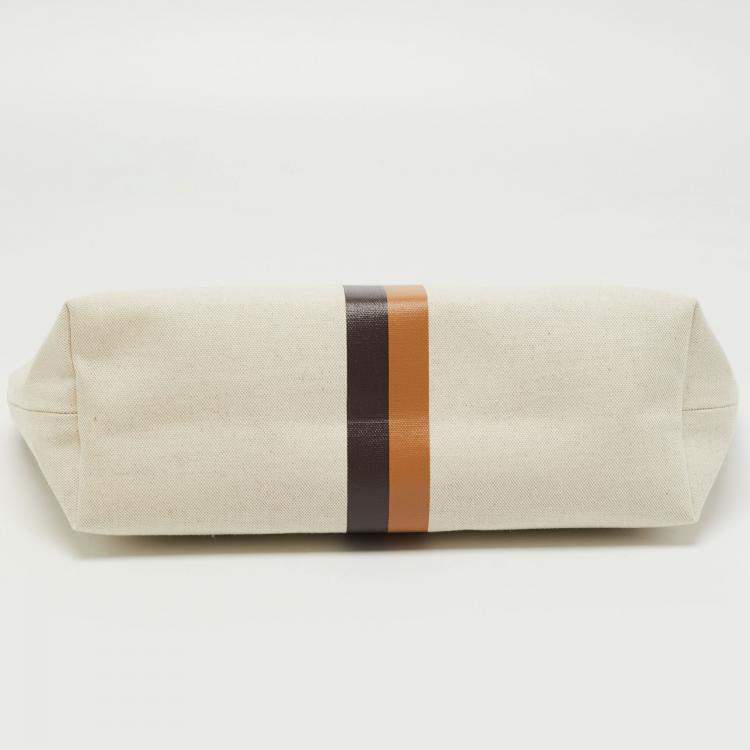 Pre Owned Goyard Cream Canvas Necessaire Organizer Pouch