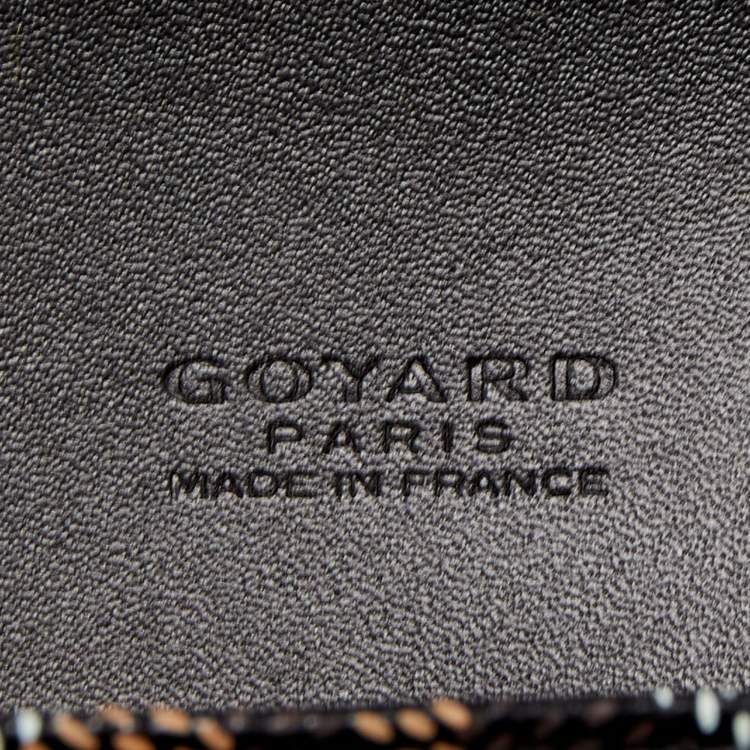 Pre Owned Goyard Blue Goyardine Coated Canvas And Leather Commando Envelope 2 Large Pouch Clutch