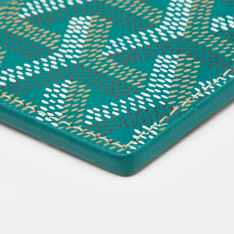مملوكة مسبقًا Goyard Green Coated Canvas Saint Sulpice Card Holder