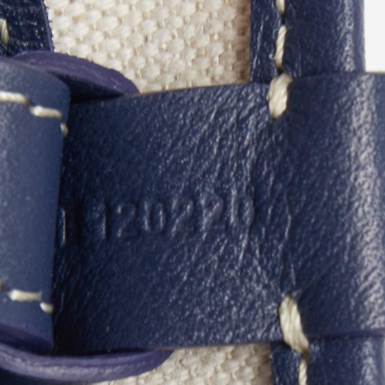 Pre Owned Goyard Blue Goyardine Coated Canvas and Leather Petit Flot Bucket Bag