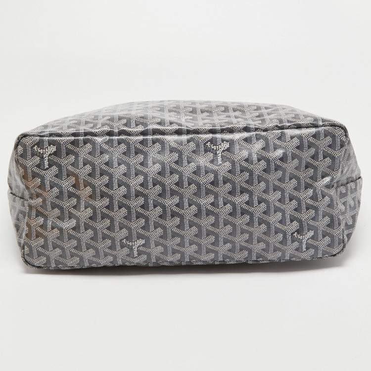 Pre Owned Goyard Grey Goyardine Coated Canvas and Leather Saint Louis GM Tote