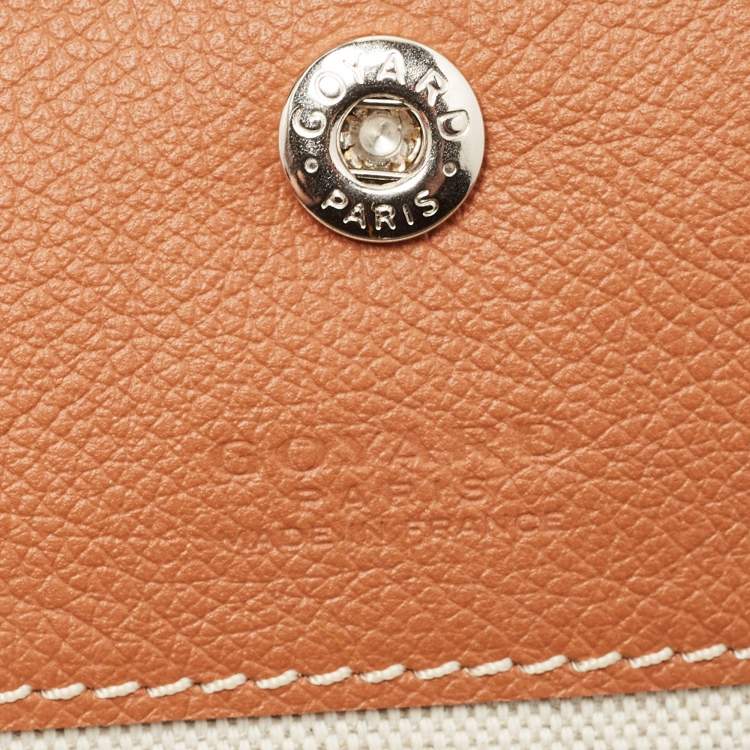 Pre Owned Goyard Brown Goyardine Coated Canvas and Leather Saint Louis PM Tote