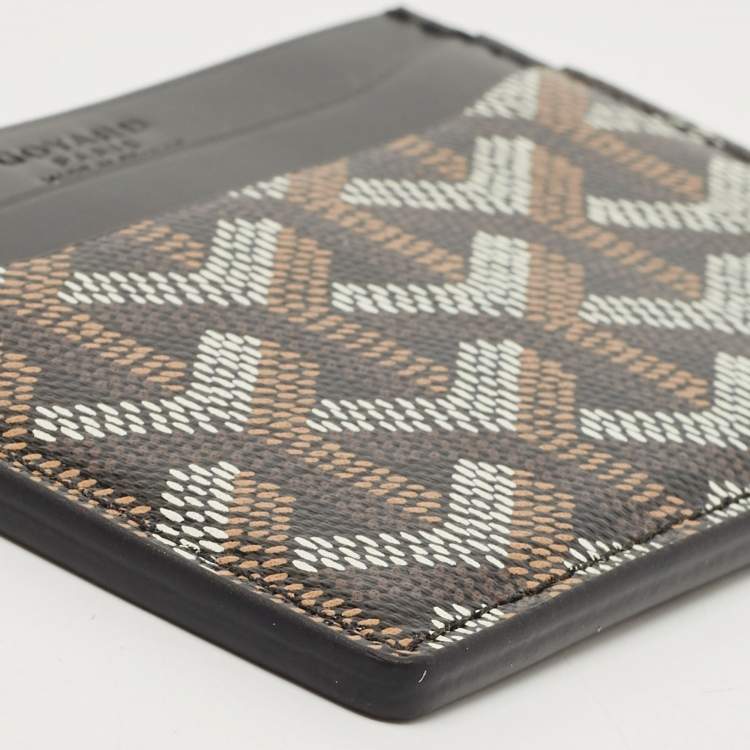 مملوكة مسبقًا Goyard Black Goyardine Coated Canvas and Leather Saint Sulpice Card Holder
