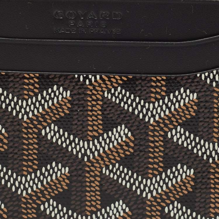 مملوكة مسبقًا Goyard Black Goyardine Coated Canvas and Leather Saint Sulpice Card Holder