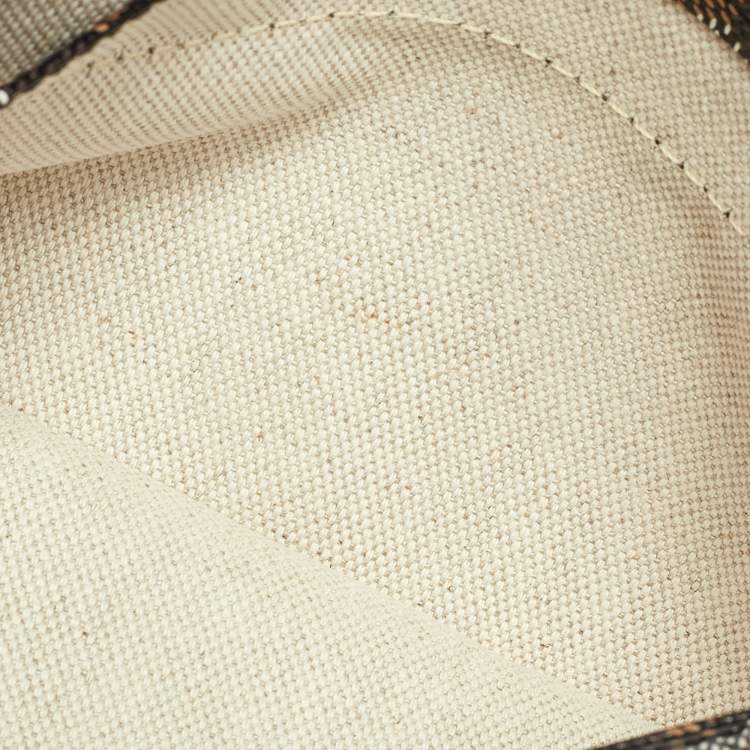 Pre Owned Goyard Black Goyardine Coated Canvas and Leather Saint Louis PM Tote