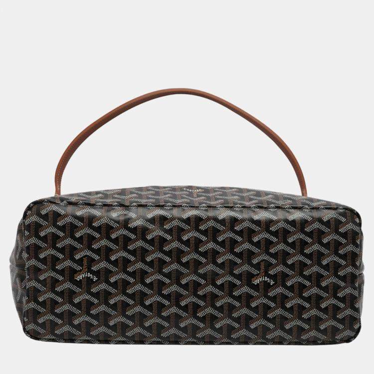 Pre Owned Goyard Boheme Hobo Black and Tan