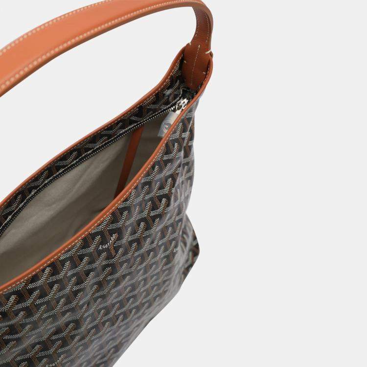 Pre Owned Goyard Boheme Hobo Black and Tan