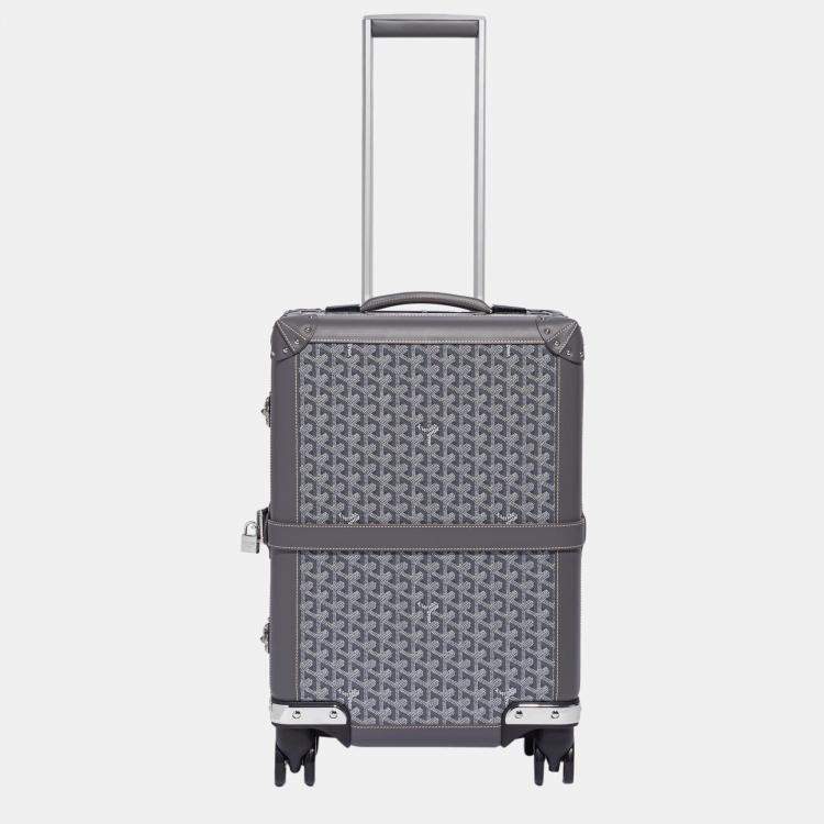 grey goyard suitcase