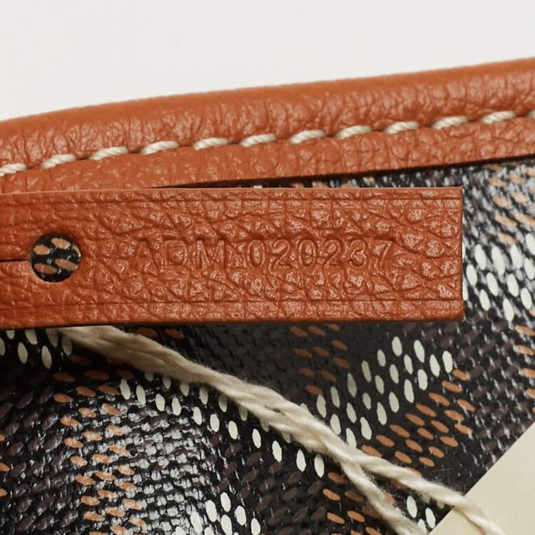 Pre Owned Goyard Brown Goyardine Coated Canvas and Leather Saint Louis PM Tote