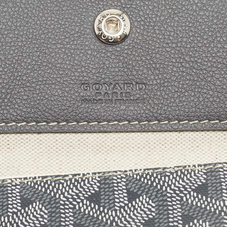 Pre Owned Goyard Grey Goyardine Coated Canvas and Leather Saint Louis PM Tote