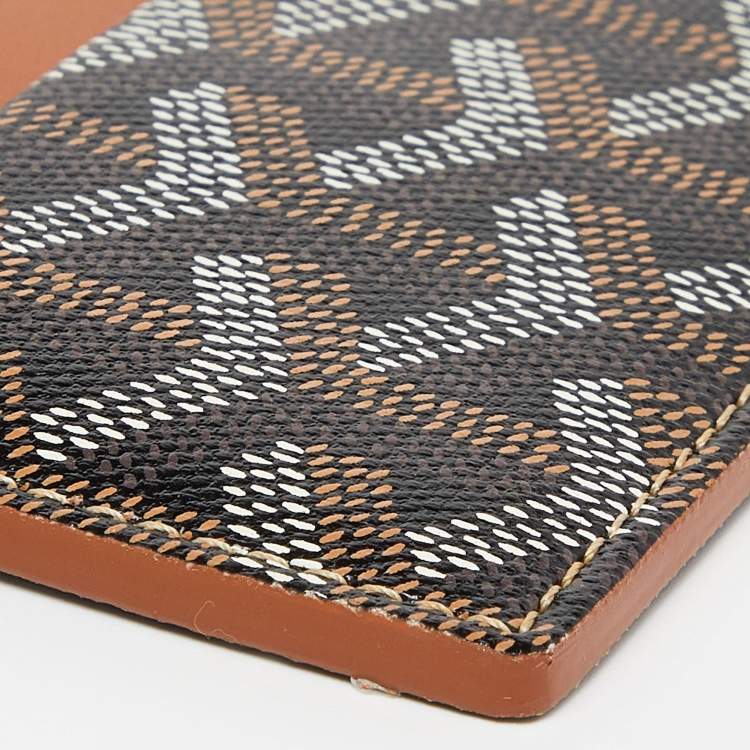 مملوكة مسبقًا Goyard Brown Goyardine Coated Canvas and Leather Saint Sulpice Card Holder