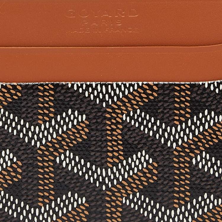 مملوكة مسبقًا Goyard Brown Goyardine Coated Canvas and Leather Saint Sulpice Card Holder