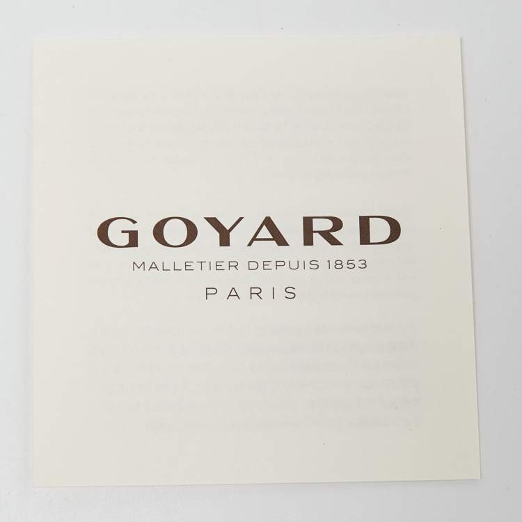 Pre Owned Goyard White Goyardine Coated Canvas and Leather Saint Sulpice Card Holder