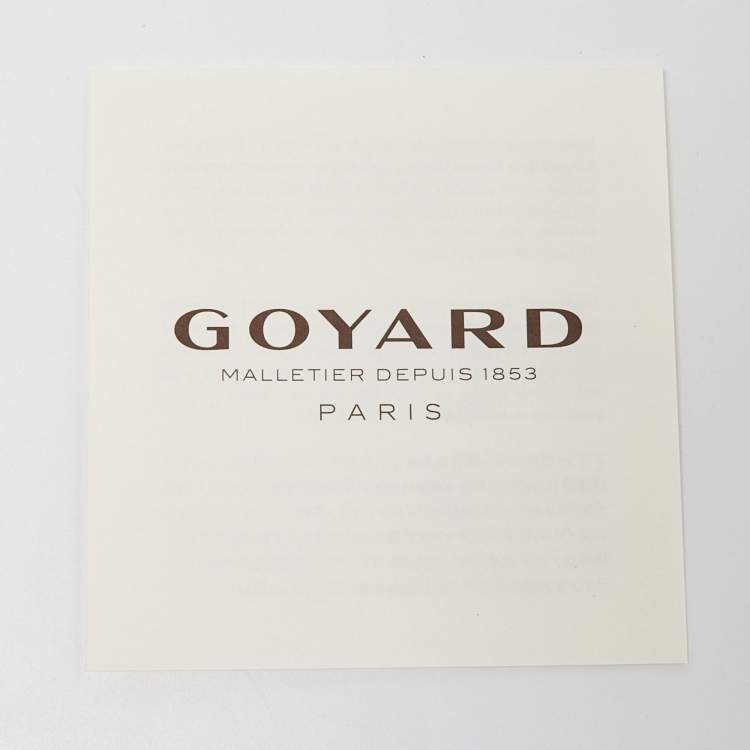 Pre Owned Goyard Brown Goyardine Coated Canvas and Leather Saint Sulpice Card Holder