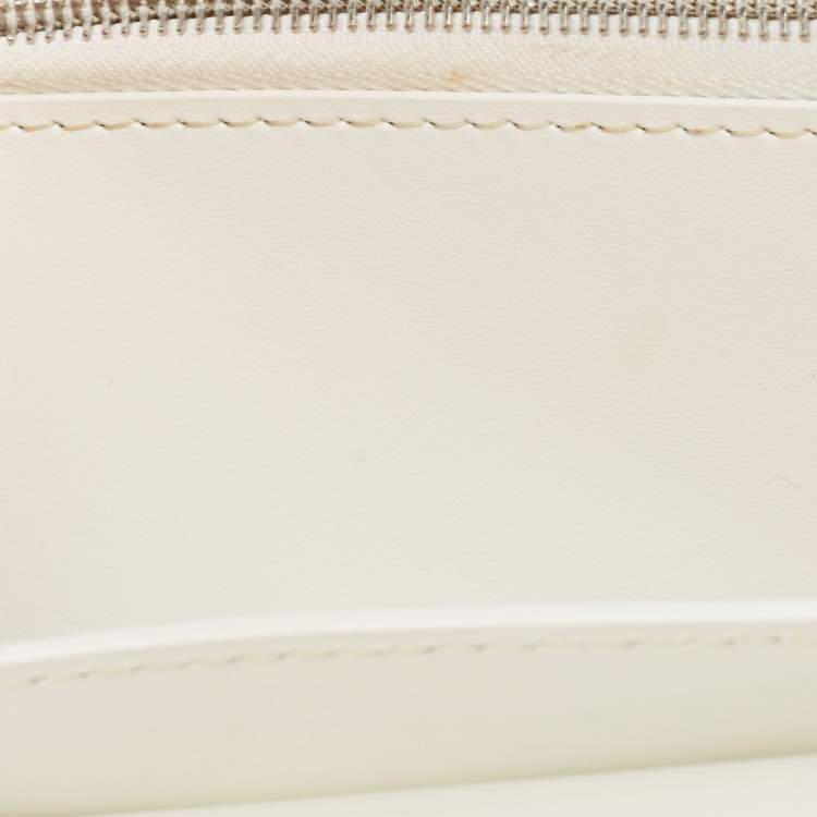 Pre Owned Goyard White Goyardine Coated Canvas Varenne Continental Wallet