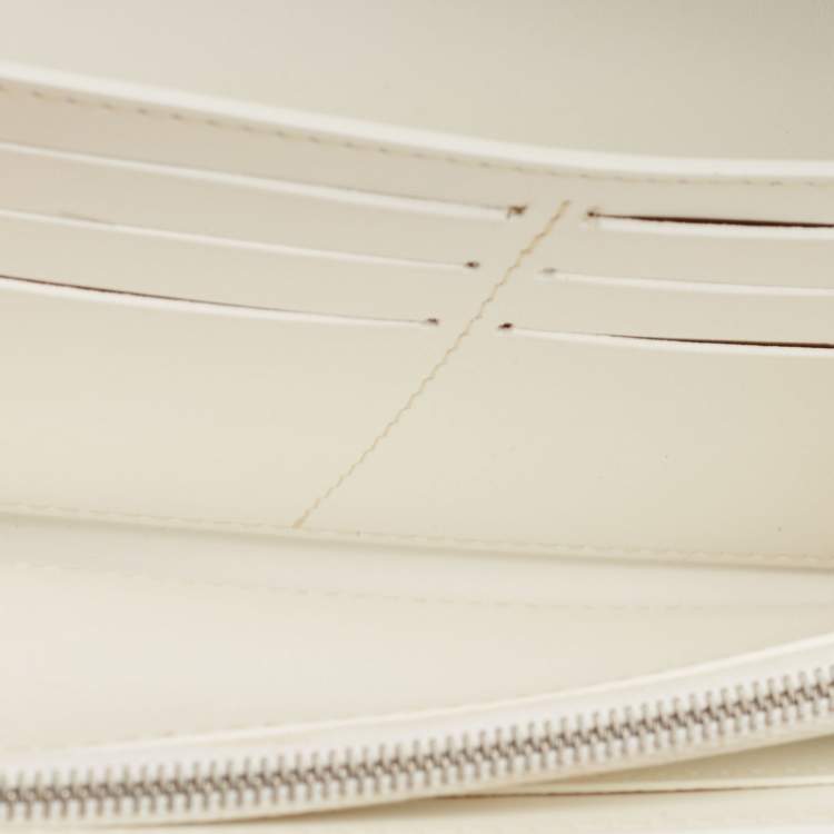 Pre Owned Goyard White Goyardine Coated Canvas Varenne Continental Wallet