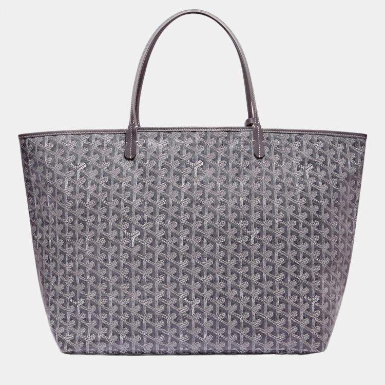 Goyard Grey Goyardine Coated Canvas and Leather Saint Louis GM Tote Goyard TLC