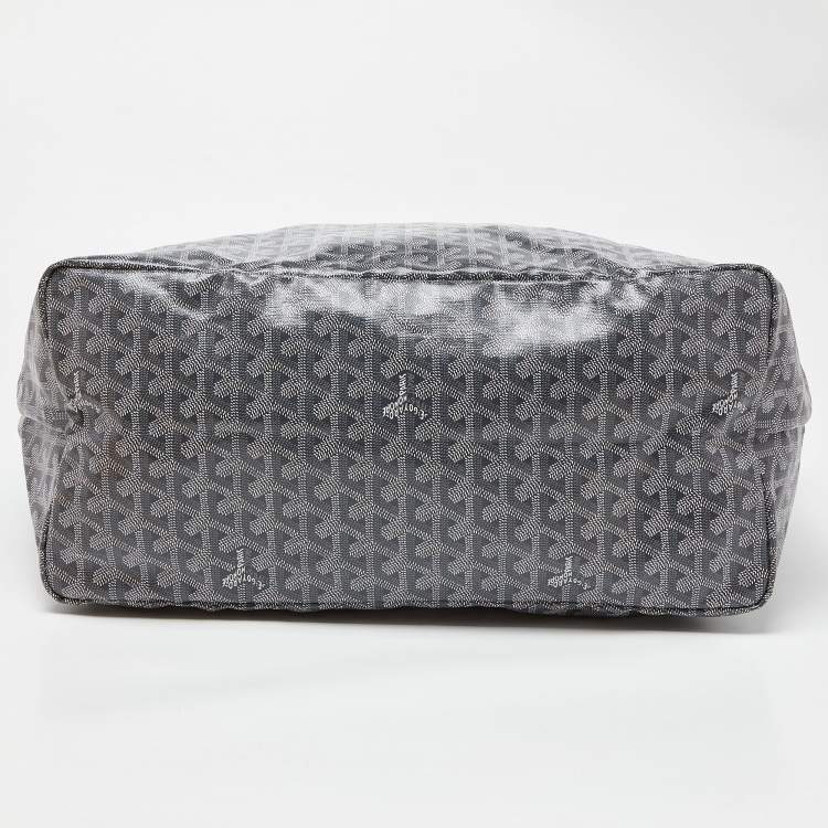 Pre Owned Goyard Grey Goyardine Coated Canvas and Leather Saint Louis GM Tote