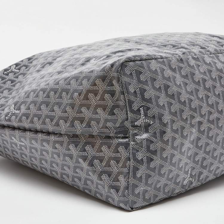 Pre Owned Goyard Grey Goyardine Coated Canvas and Leather Saint Louis GM Tote